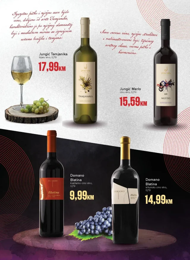 Konzum i Mercator: Katalog vina