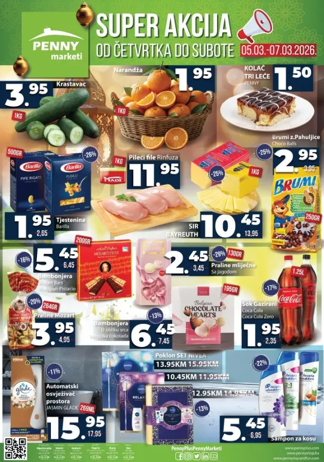 Penny marketi: Super akcija (od 05.03. do 07.03.2026)