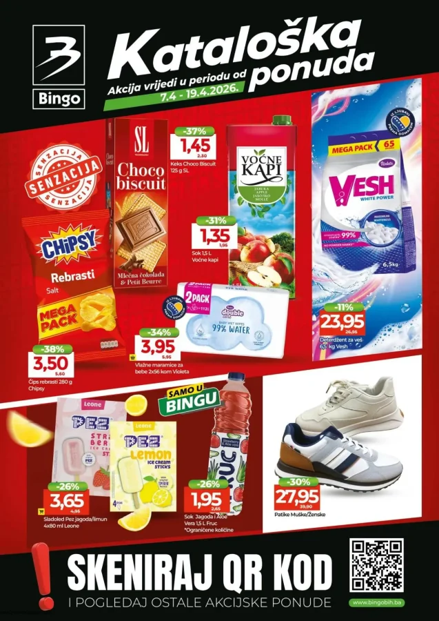 Bingo: Kataloška ponuda FBiH (od 07.04. do 19.04.2026)