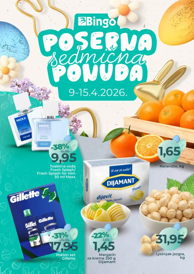 Bingo: Posebna sedmična ponuda (od 09.04. do 15.04.2026)