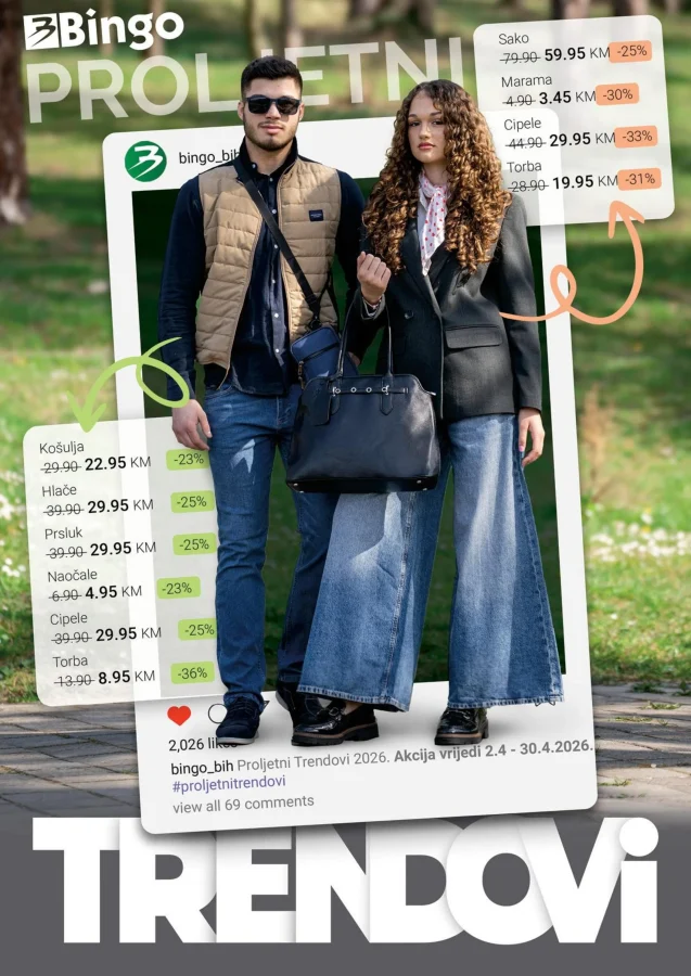 Bingo: Proljetni trendovi