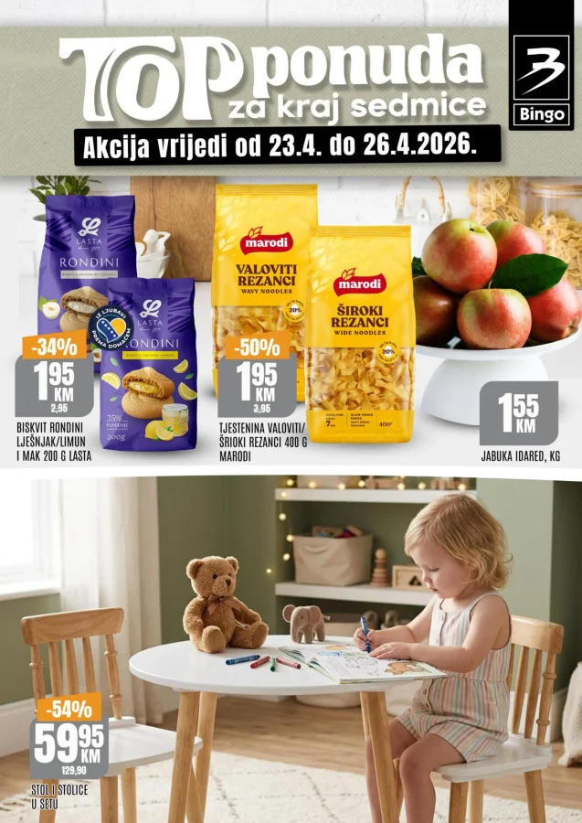 Bingo: Top ponuda za kraj sedmice FBiH (od 23.04. do 26.04.2026)