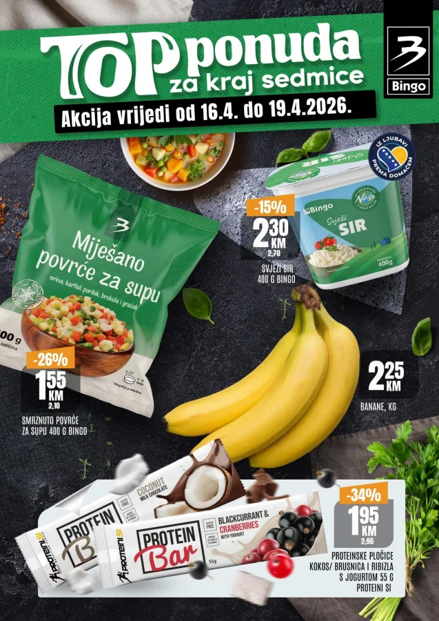 Bingo: Top ponuda za kraj sedmice RS (od 16.04. do 19.04.2026)