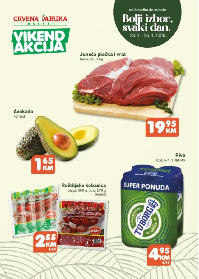 Crvena jabuka: Vikend akcija (od 23.04. do 25.04.2026)