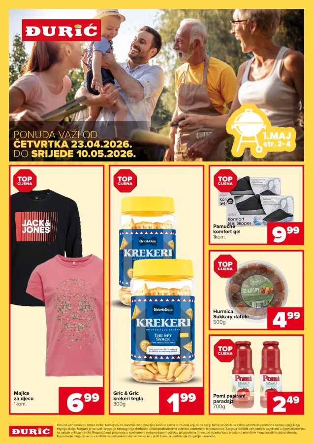 Đurić: Akcijski katalog (od 23.04. do 10.05.2026)