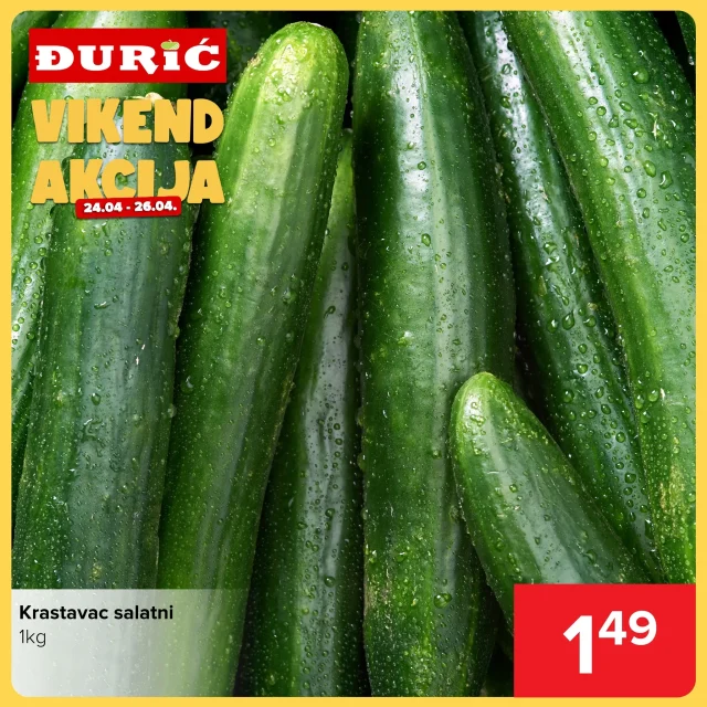 Đurić: Vikend akcija (od 24.04. do 26.04.2026)