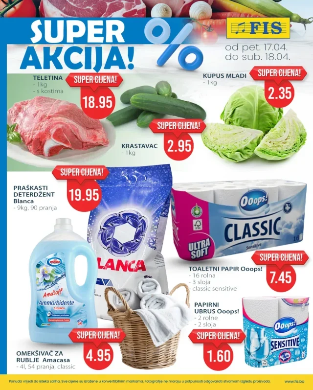 FIS: Vikend akcija (od 17.04. do 18.04.2026)