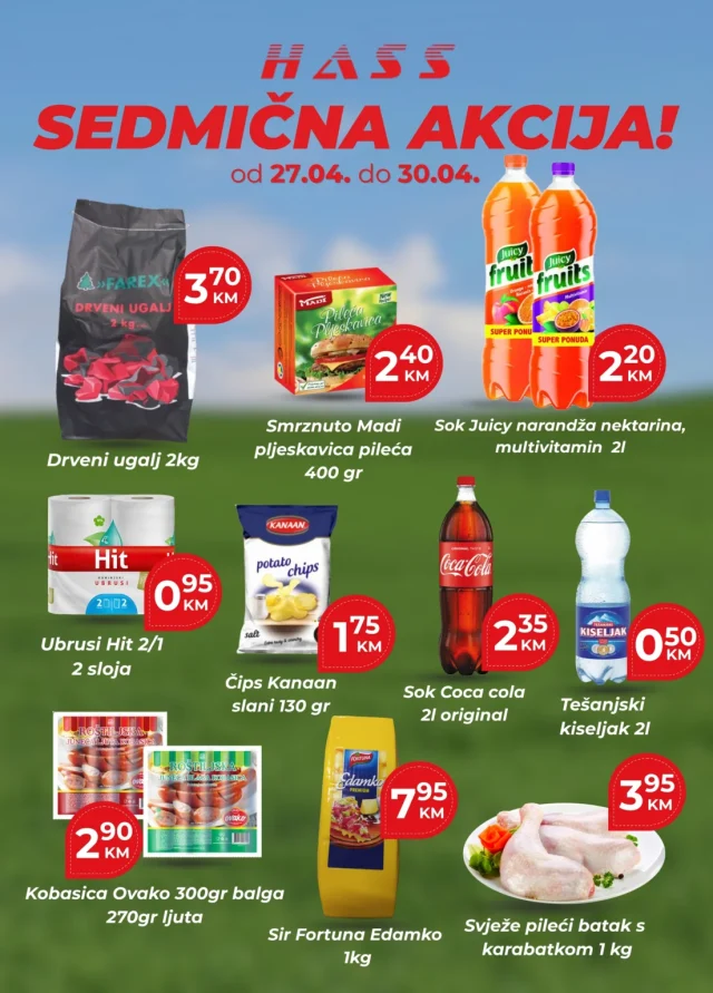 Hass komerc: Sedmična akcija