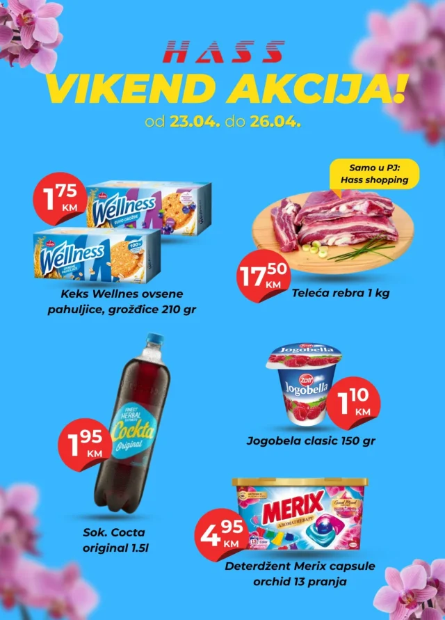 Hass komerc: Vikend akcija (od 23.04. do 26.04.2026)