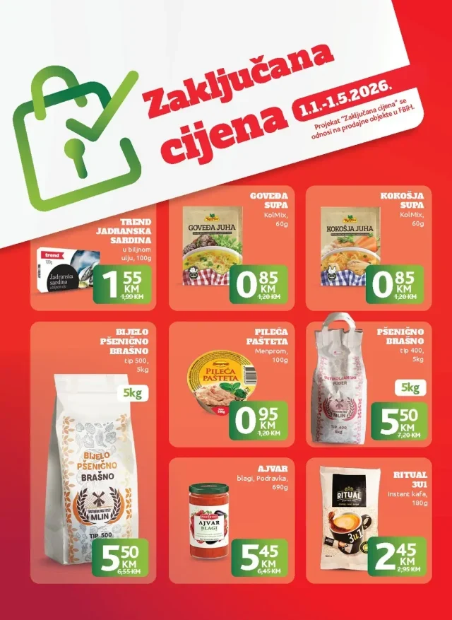 Konzum i Mercator: Katalog FBiH (od 21.04. do 27.04.2026)