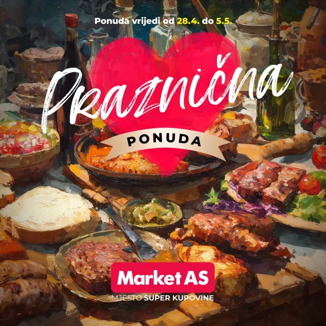 Market AS: Praznična ponuda (od 29.04. do 05.05.2026)