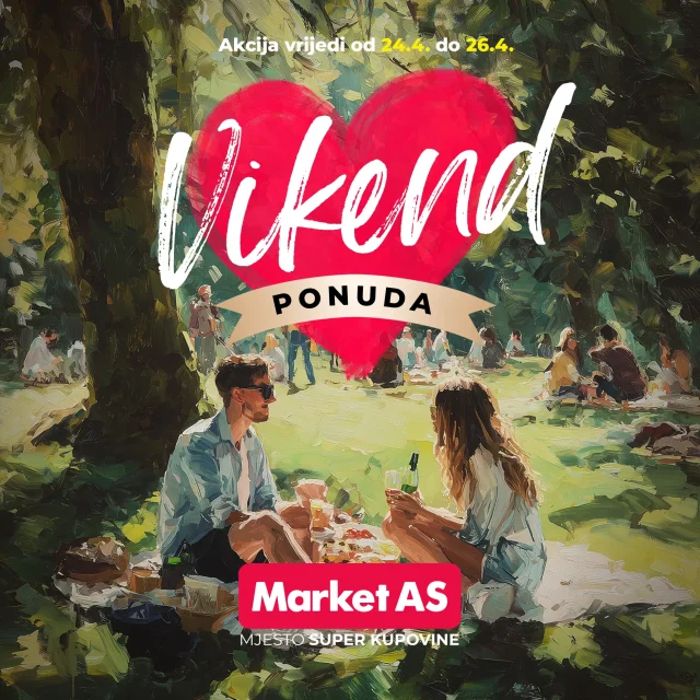 Market AS: Vikend akcija (od 24.04. do 26.04.2026)