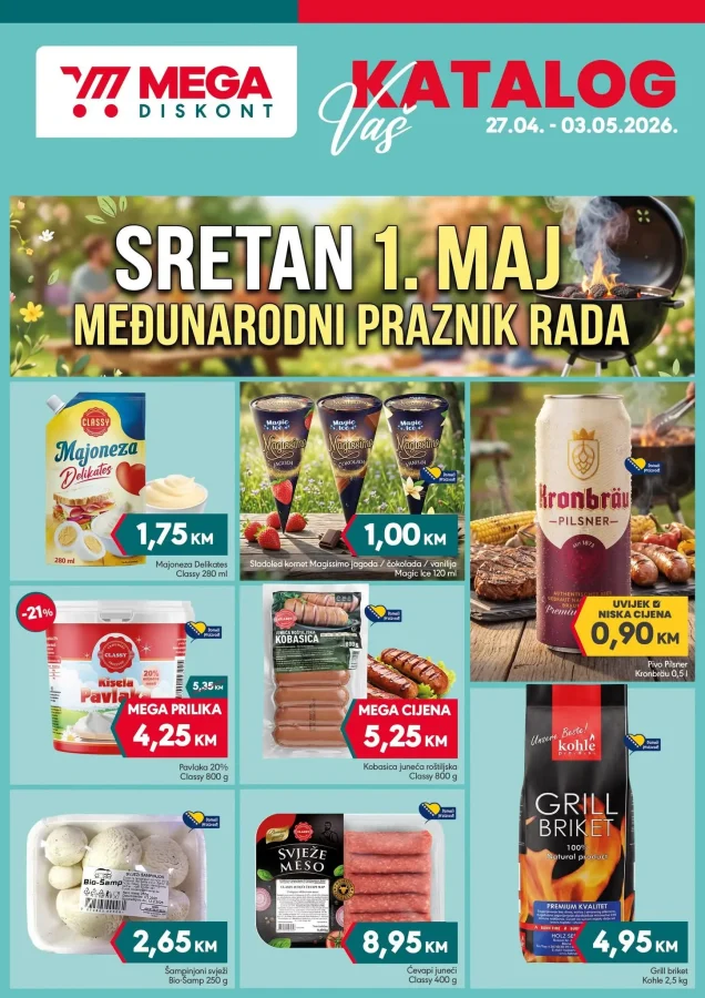Mega diskont: Katalog (od 27.04. do 03.05.2026)