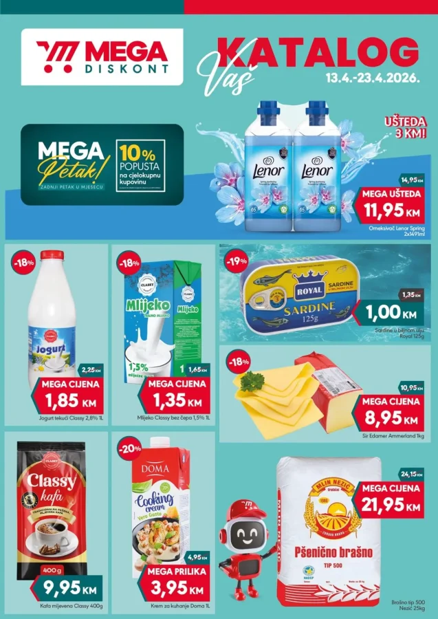 Mega diskont: Katalog (od 13.04. do 23.04.2026)