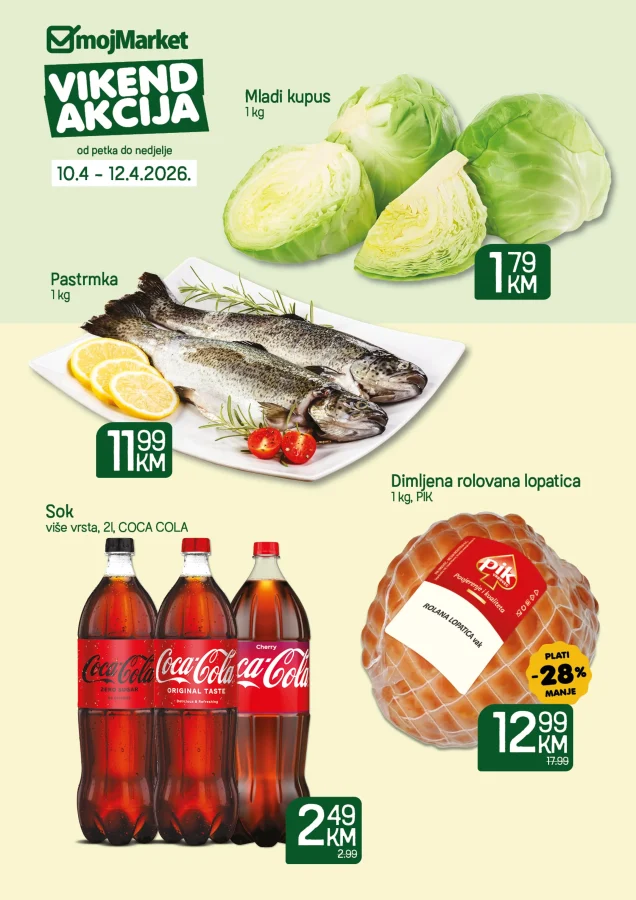 Moj Market: Vikend akcija (od 10.04. do 12.04.2026)