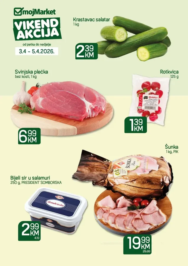 Moj Market: Vikend akcija (od 03.04. do 05.04.2026)