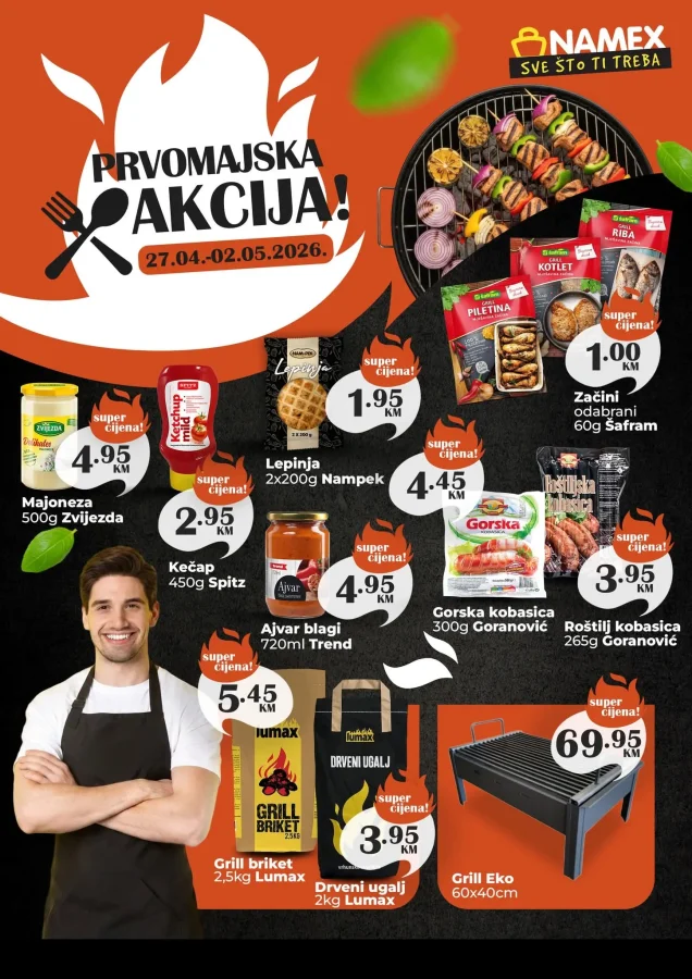 Namex: Prvomajska akcija (od 27.04. do 02.05.2026)