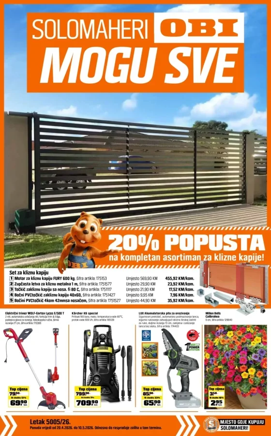 OBI: Katalog (od 20.04. do 10.05.2026)
