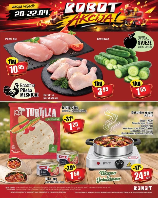 Robot: Akcija za početak sedmice (od 20.04. do 22.04.2026)