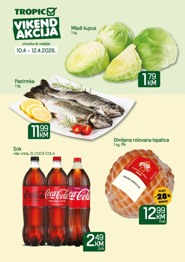 Tropic: Vikend akcija (od 10.04. do 12.04.2026)