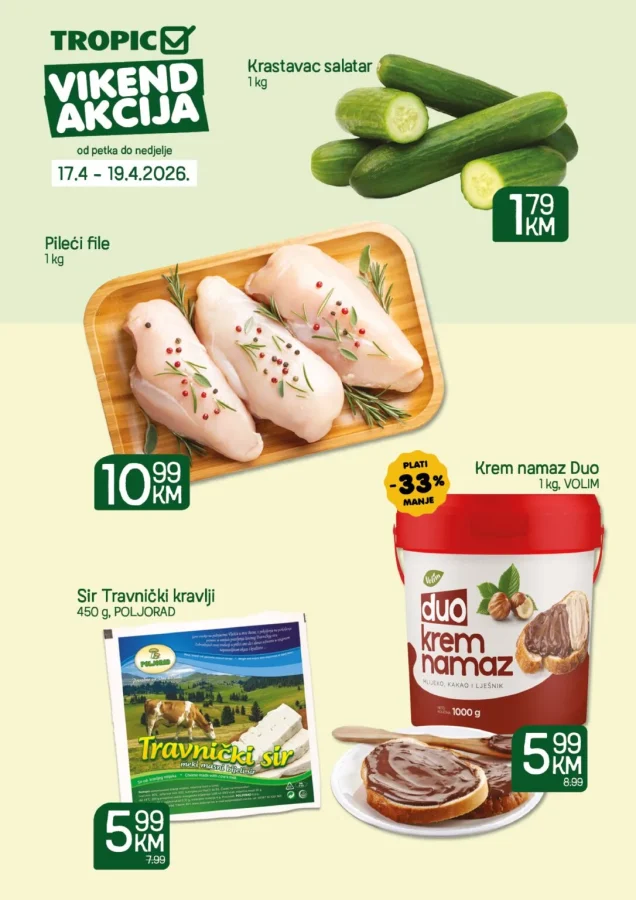 Tropic: Vikend akcija (od 17.04. do 19.04.2026)