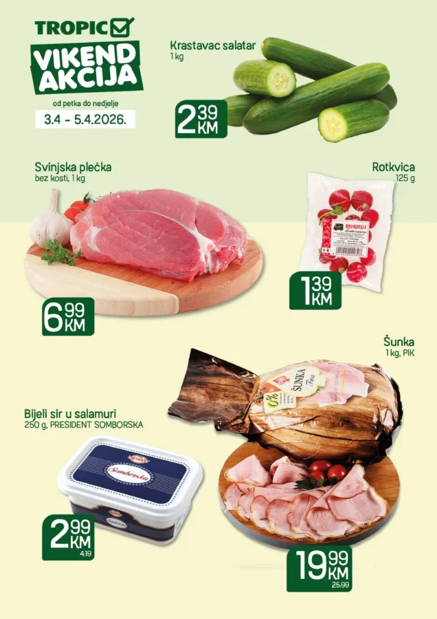 Tropic: Vikend akcija (od 03.04. do 05.04.2026)
