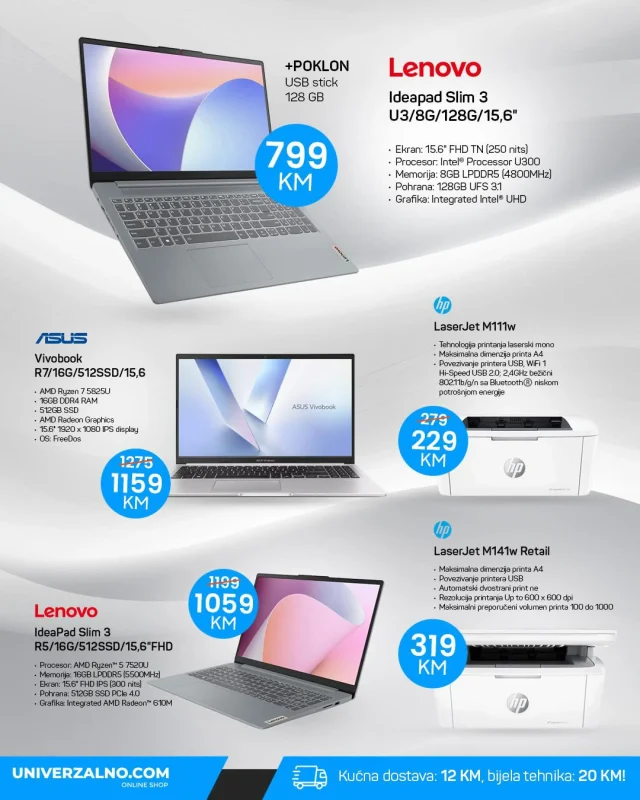 Univerzaono: Katalog