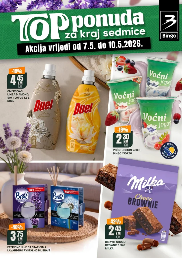 Bingo: Top ponuda za kraj sedmice FBiH (od 07.05. do 10.05.2026)