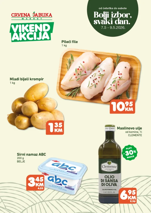 Crvena jabuka: Vikend akcija (od 07.05. do 09.05.2026)