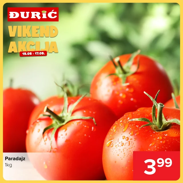 Đurić: Vikend akcija (od 15.05. do 17.05.2026)