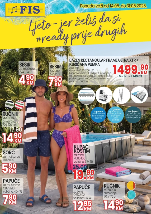FIS: Ljeto (od 14.05. do 31.05.2026)
