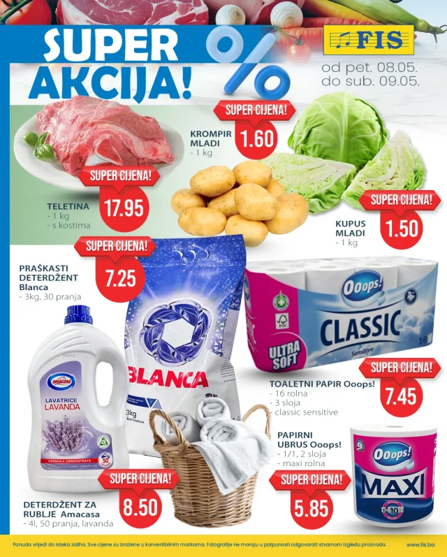 FIS: Super akcija (od 08.05. do 09.05.2026)