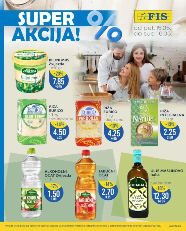 FIS: Vikend akcija (od 15.05. do 16.05.2026)