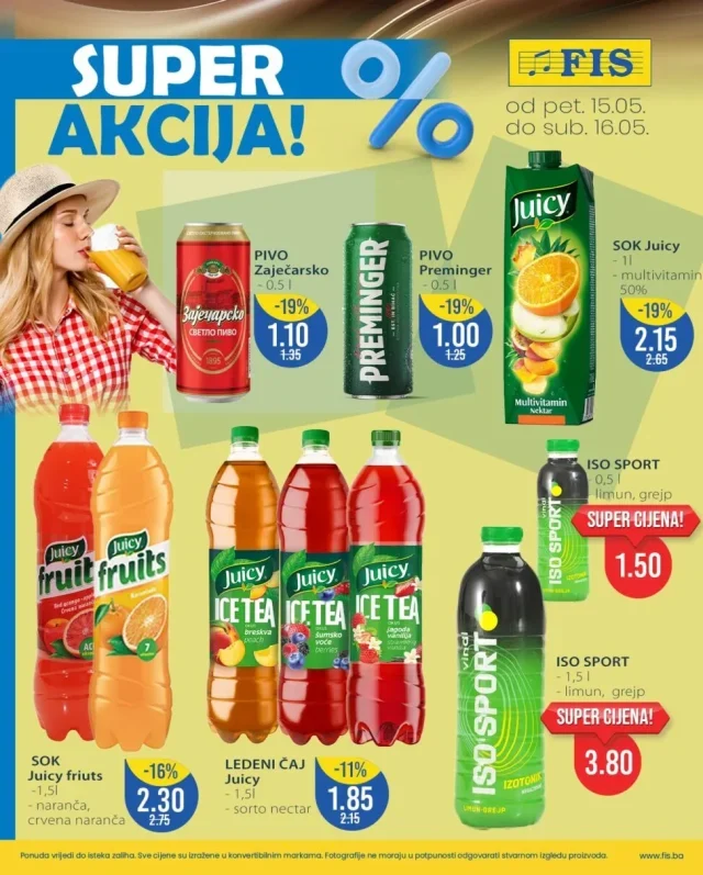 FIS: Vikend akcija (od 15.05. do 16.05.2026)