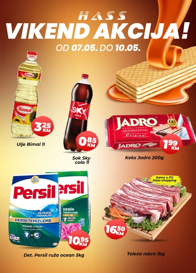 Hass komerc: Vikend akcija (od 07.05. do 10.05.2026)