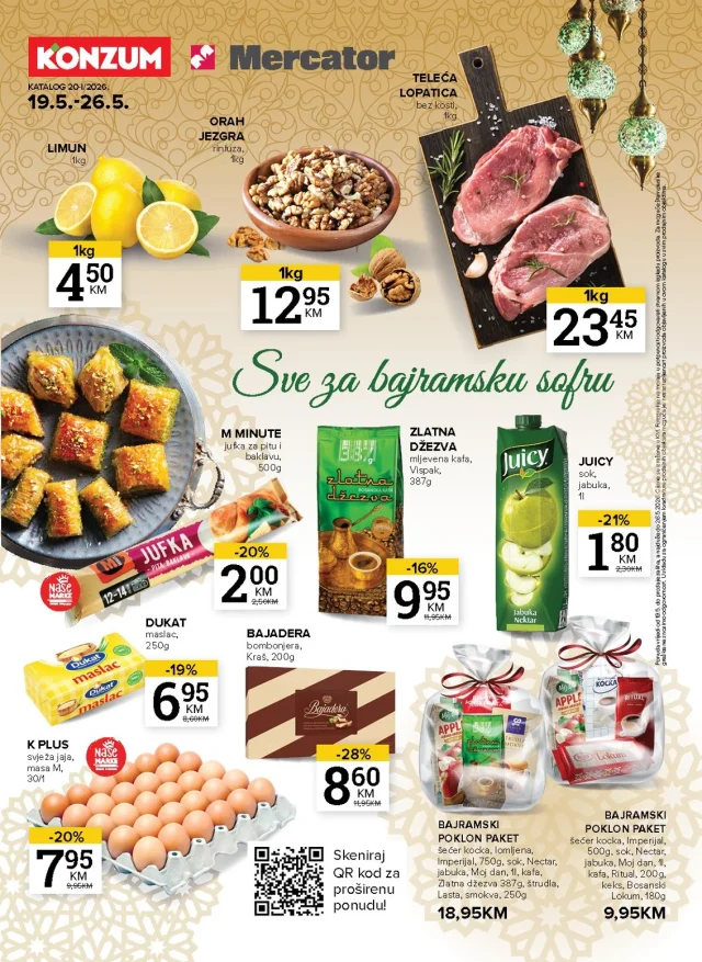 Konzum i Mercator: Katalog FBiH (od 19.05. do 26.05.2026)