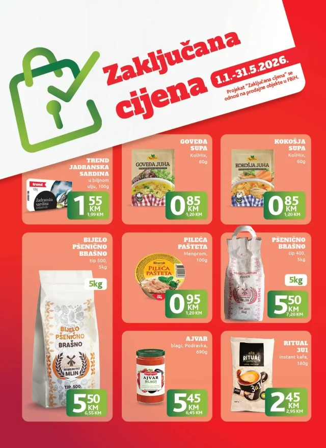 Konzum i Mercator: Katalog FBiH