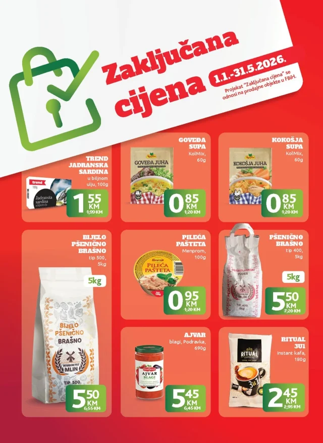 Konzum i Mercator: Katalog FBiH