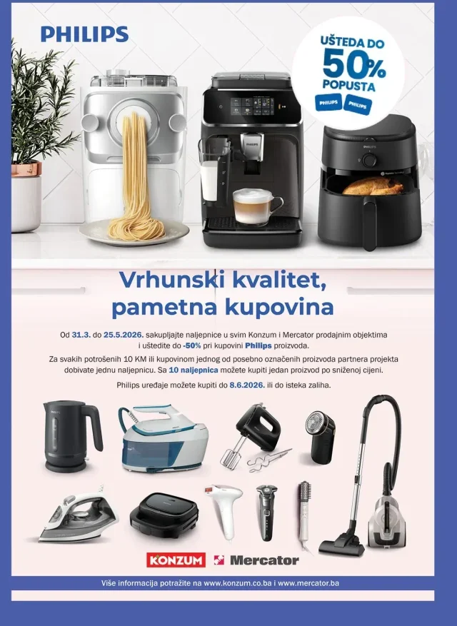 Konzum i Mercator: Katalog FBiH (od 05.05. do 11.05.2026)