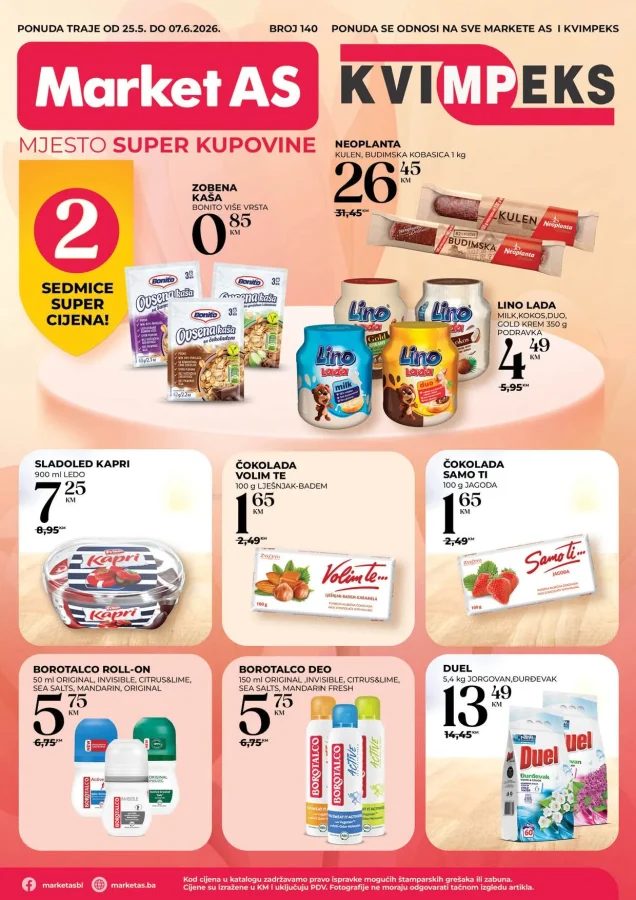 Market AS: Akcijski katalog (od 25.05. do 07.06.2026)