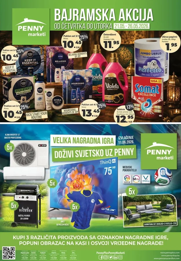 Penny: Bajramska akcija (od 21.05. do 26.05.2026)