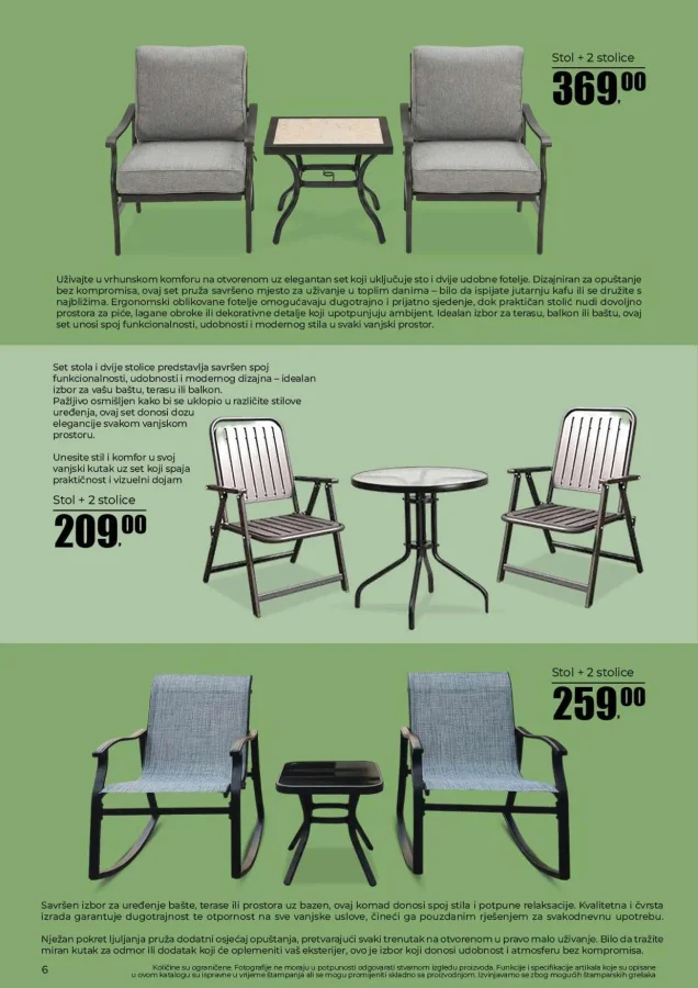 Robot: Katalog vrtni namještaj