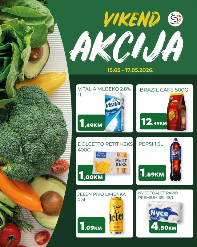 Šiki: Vikend akcija (od 15.05. do 17.05.2026)