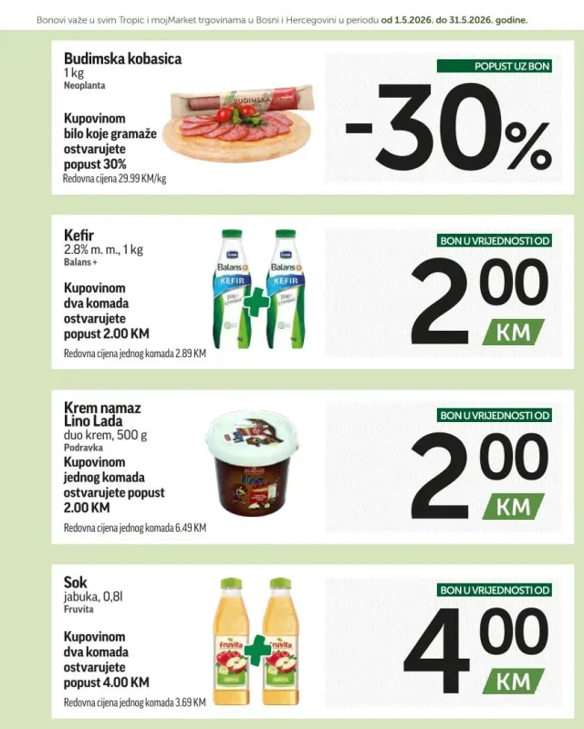 Tropic i Moj Market: Super BONbonjera (od 01.05. do 31.05.2026)