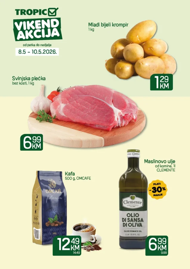 Tropic i Moj Market: Vikend akcija