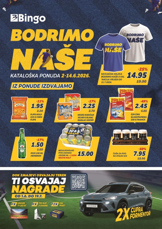 Bingo: Bodrimo naše (od 02.06. do 14.06.2026)