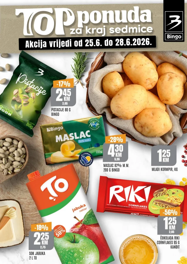 Bingo: Top ponuda za kraj sedmice RS (od 25.06. do 28.06.2026)