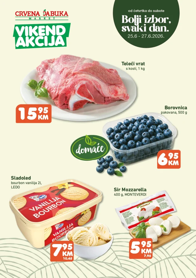 Crvena jabuka: Vikend akcija (od 25.06. do 27.06.2026)