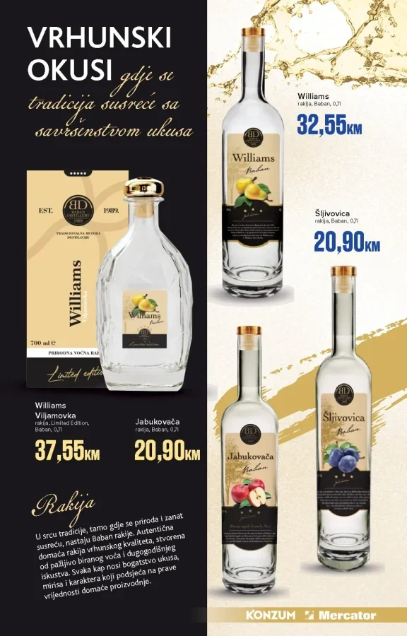 Konzum i Mercator: Alkoholna pića (od 25.05. do 26.06.2026)