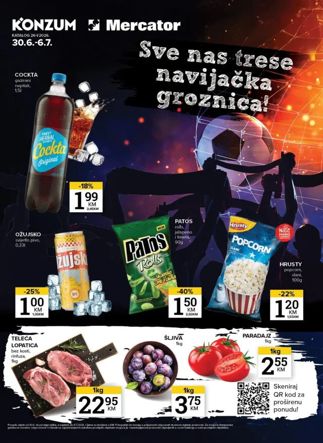 Konzum i Mercator: Katalog FBiH (od 30.06. do 06.07.2026)